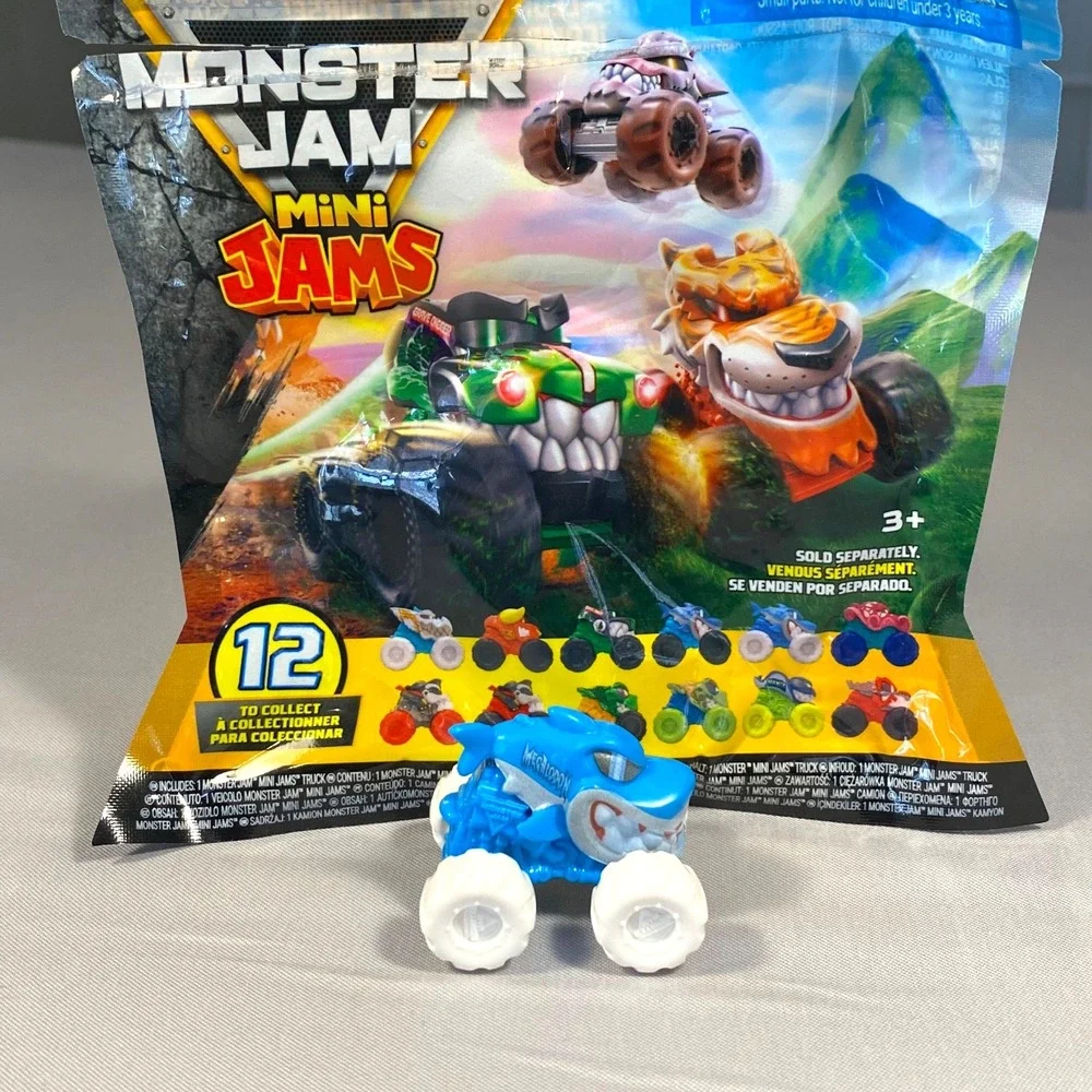 2026 Spin Master Monster Jams Mini Series 23 Megalodon 1:87 New In Open Bag